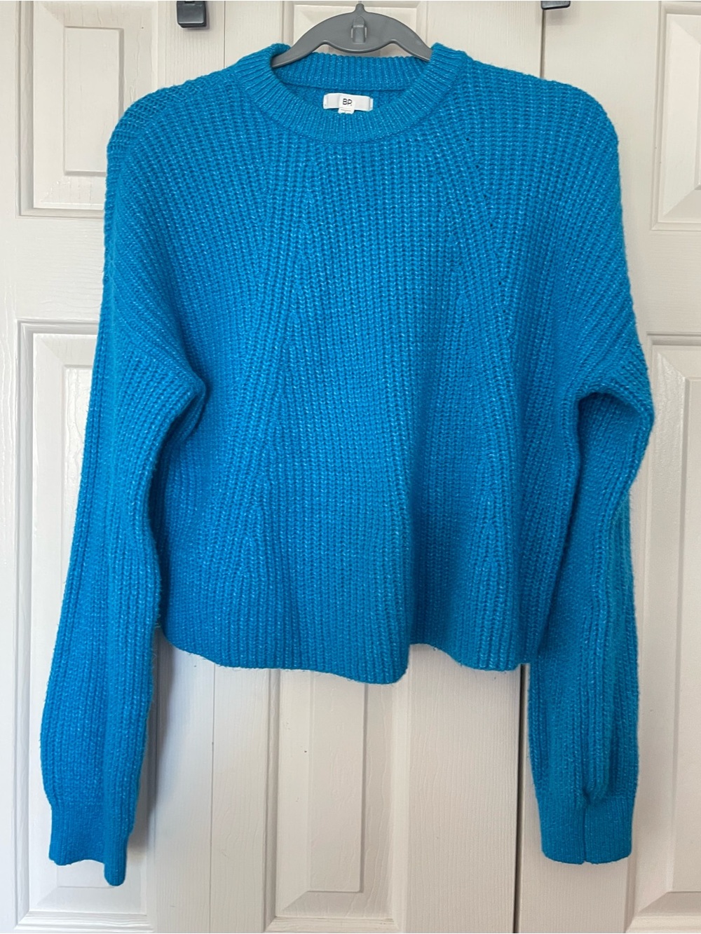 BP (Nordstrom) Bright Blue Ribbed Knit Sweater